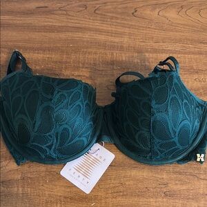 Savage X Fenty Teal Lace Bra